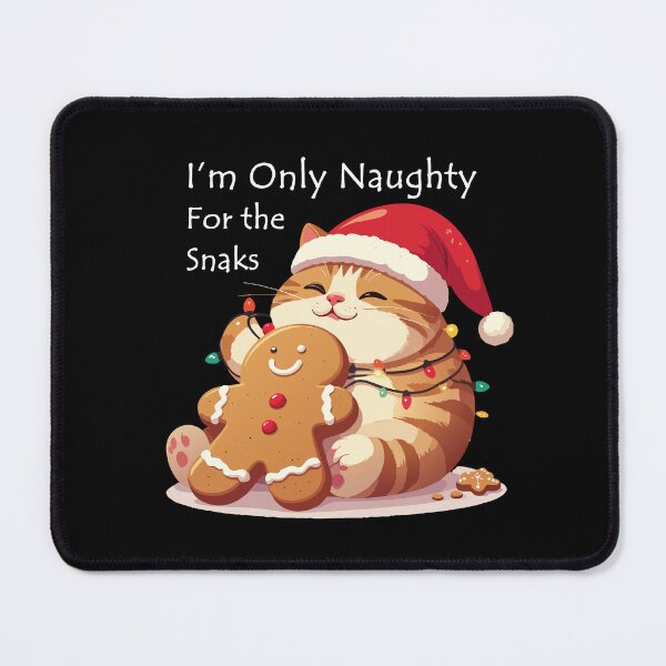 Item preview, ​I'm Only Naughty For The Snacks Cat T-Shirt | Funny Feasting Feline Gift designed and sold by SylwiaPrint.