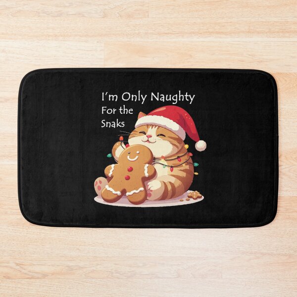 Item preview, ​I'm Only Naughty For The Snacks Cat T-Shirt | Funny Feasting Feline Gift designed and sold by SylwiaPrint.