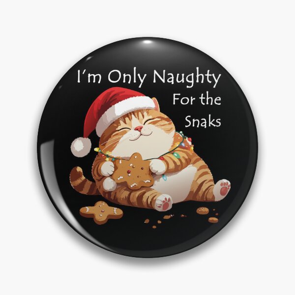 Item preview, ​I'm Only Naughty For The Snacks Cat T-Shirt | Funny Feasting Feline Gift designed and sold by SylwiaPrint.