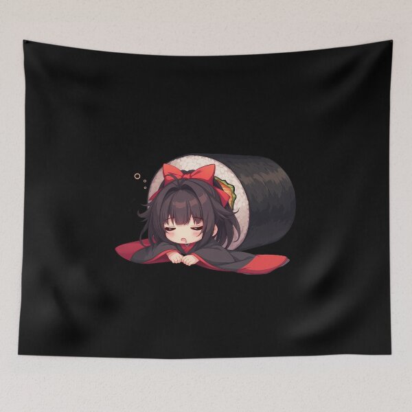 Item preview, High School Chibi Sushi Nigiri Akeno Himejima DxD Kawaii designed and sold by CarlosBender.