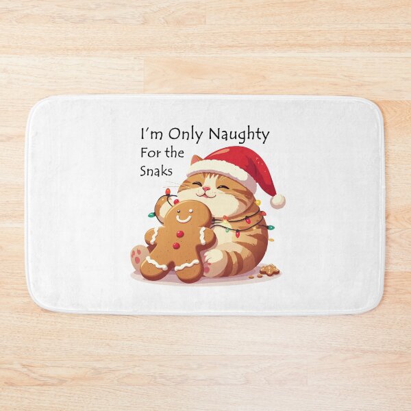 Item preview, ​I'm Only Naughty For The Snacks Cat T-Shirt | Funny Feasting Feline Gift designed and sold by SylwiaPrint.