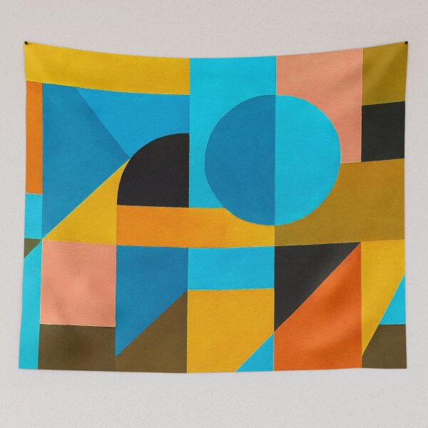 Item preview, Geometric splendor of color in a grid designed and sold by Sigtrix.