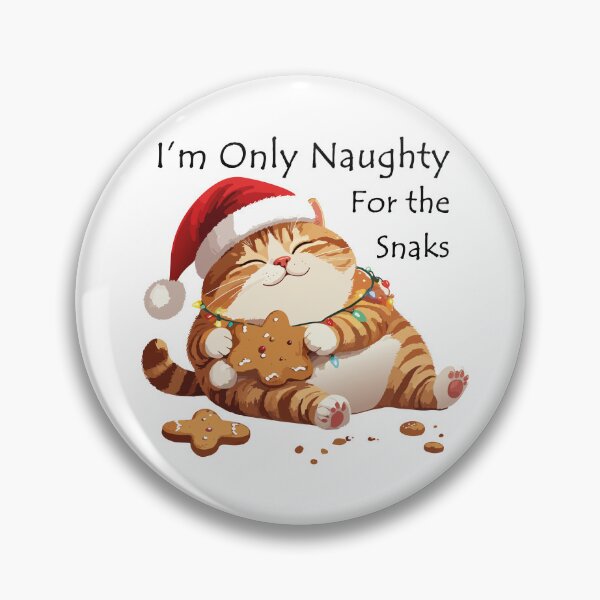 Item preview, ​I'm Only Naughty For The Snacks Cat T-Shirt | Funny Feasting Feline Gift designed and sold by SylwiaPrint.
