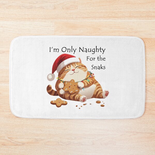 Item preview, ​I'm Only Naughty For The Snacks Cat T-Shirt | Funny Feasting Feline Gift designed and sold by SylwiaPrint.