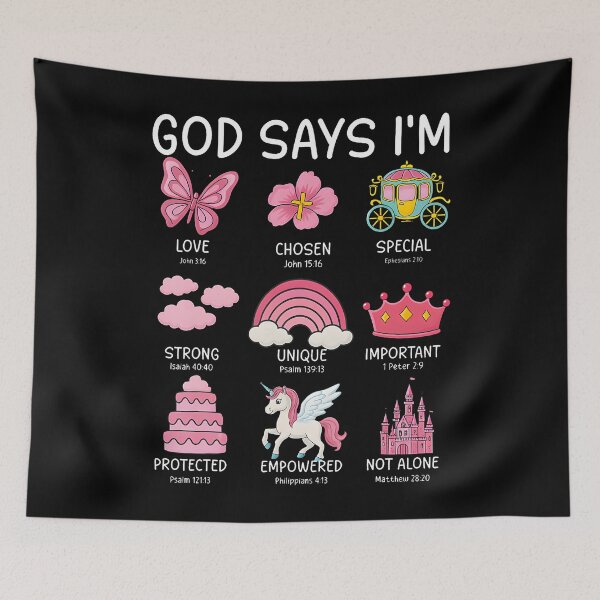 Item preview, Christian God Say I Am Princess Cute Jesus Teen Girl Toddler designed and sold by MyraLorri.