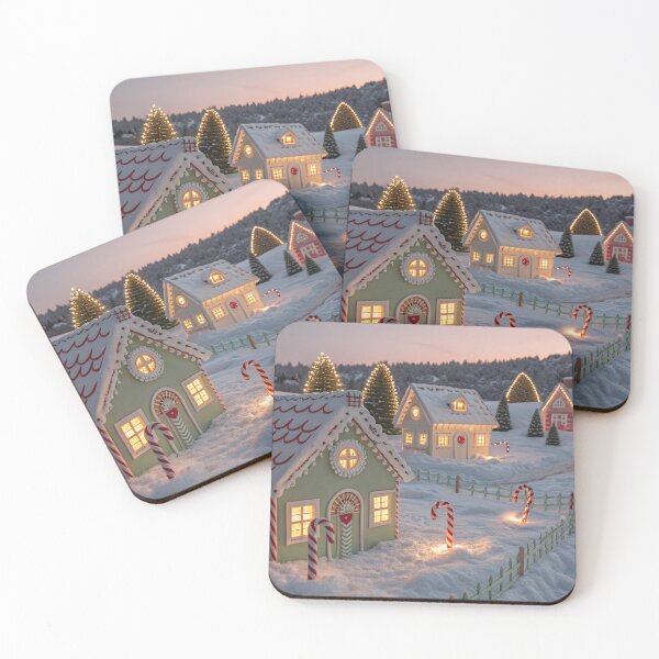 Item preview, Winter Candy Village Panorama designed and sold by Bionson Art.