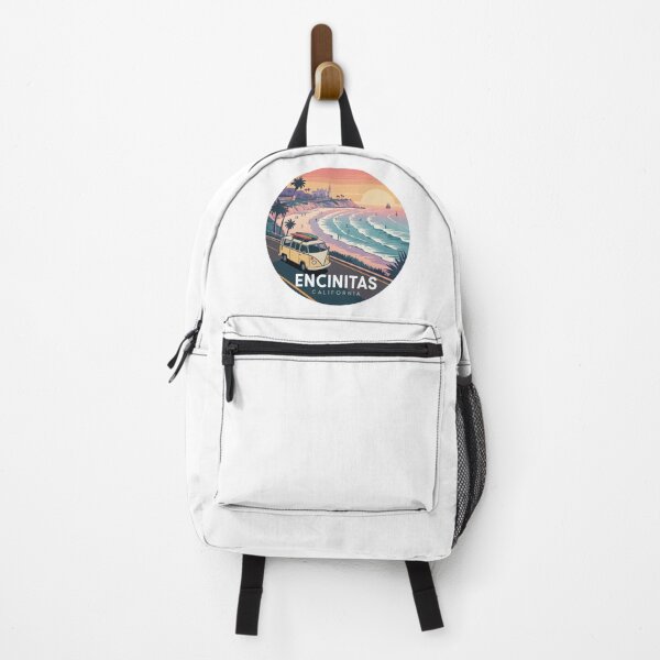 Item preview, Encinitas California Coastal Sunset Surf Illustration designed and sold by CircinusStore.