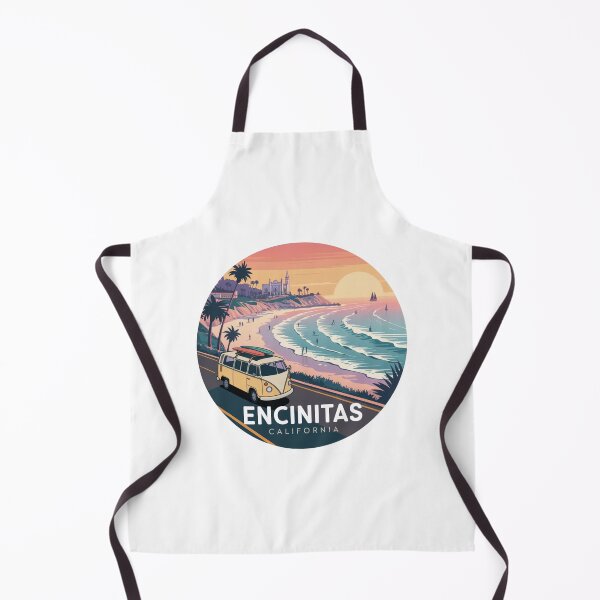 Item preview, Encinitas California Coastal Sunset Surf Illustration designed and sold by CircinusStore.