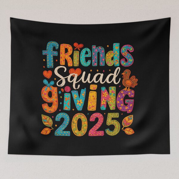 Item preview, Thankful Party Squad 90s Friends Turkey Friendsgiving Humor designed and sold by Daleburuling.