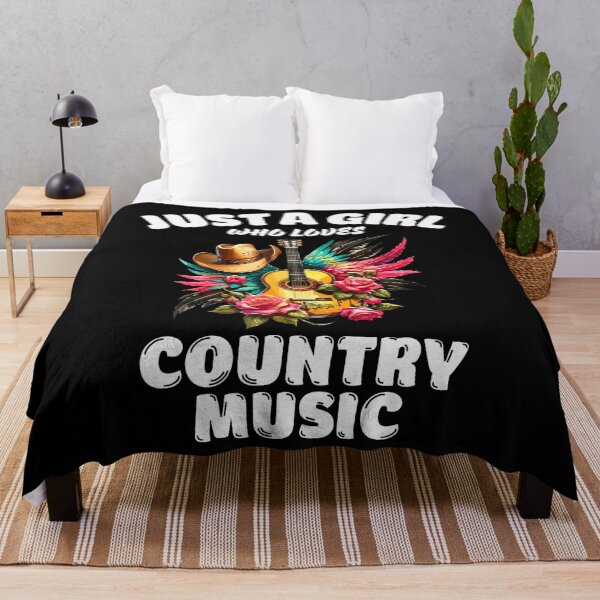Item preview, Just A Girl Who Loves Country Music Music Lover designed and sold by KatheWanda.