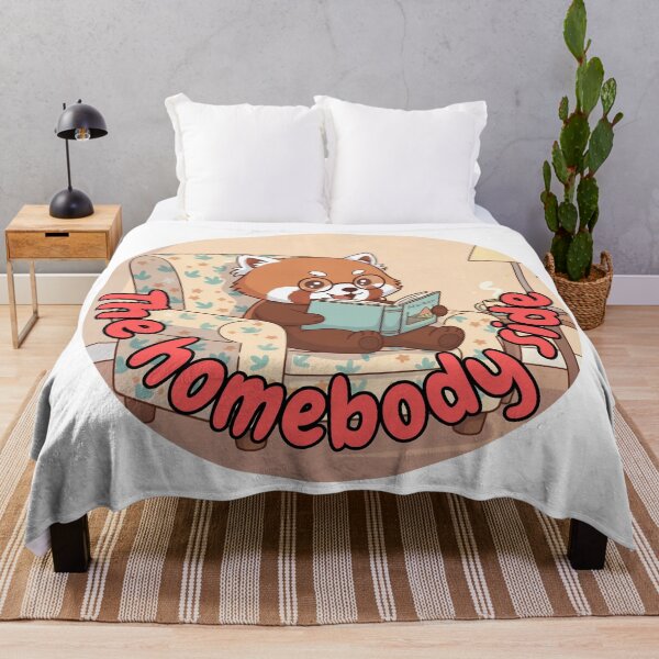 Item preview, The Homebody Side | Reading Red Panda Design designed and sold by Pets & Memes & Stuff.