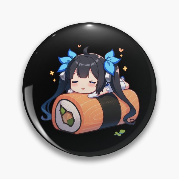Item preview, Anime Girl Chibi Sushi Nigiri Hestia DanMachi Adventure Kawaii designed and sold by CarlosBender.