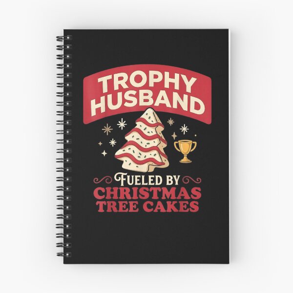 Item preview, Trophy Husband Fueled by Christmas Tree Cakes Funny Xmas designed and sold by ArtFunDib.
