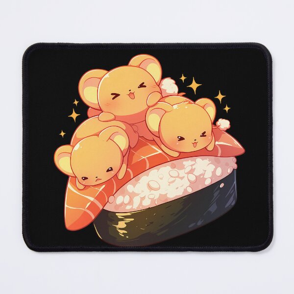 Item preview, Cardcaptor Chibi Sushi Nigiri Kero chan Cerberus Sakura Kawaii designed and sold by CarlosBender.