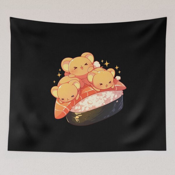 Item preview, Cardcaptor Chibi Sushi Nigiri Kero chan Cerberus Sakura Kawaii designed and sold by CarlosBender.