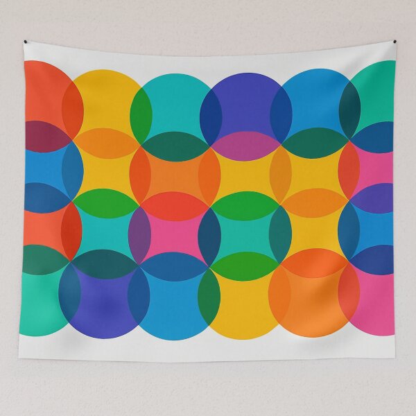 Item preview, Circular colors in a clear grid designed and sold by Sigtrix.