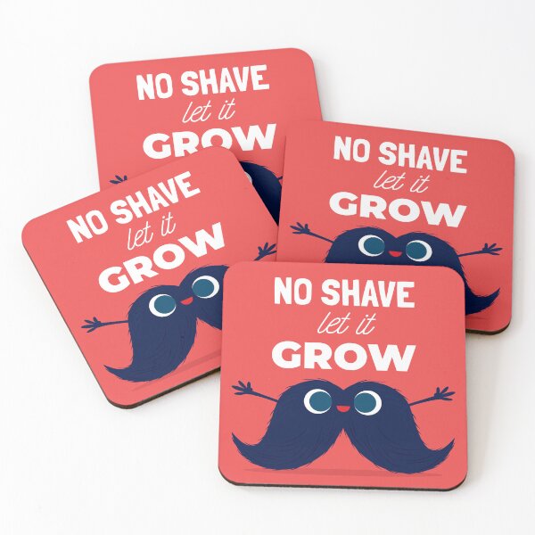 Item preview, No Shave Let It Grow | Funny Mustache Movember Support designed and sold by Crowniex.