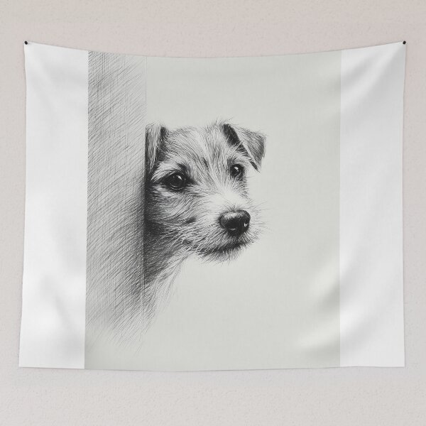 Item preview, Curious jack russell terrier Dog Peeking designed and sold by lautir.