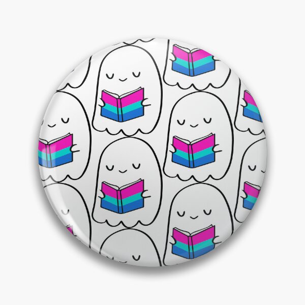 Item preview, Polysexual Ghost Reading – Cute Pride Book Aesthetic designed and sold by Cannaxes Studio.