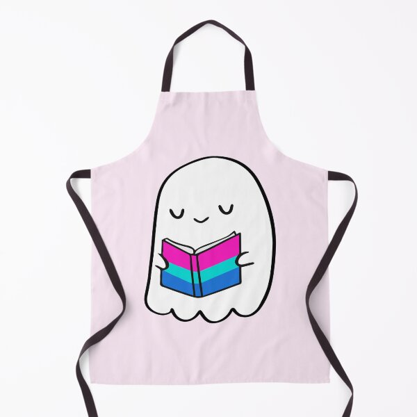 Item preview, Polysexual Ghost Reading – Cute Pride Book Aesthetic designed and sold by Cannaxes Studio.