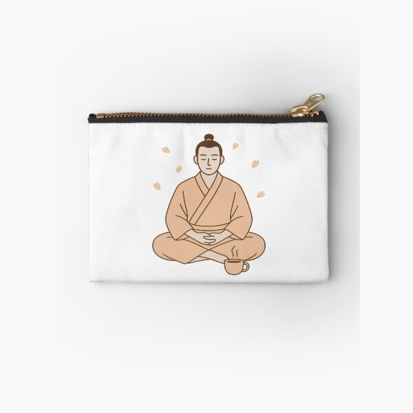 Item preview, Zen Samurai Coffee Ritual – Minimalist Japanese Meditation Art designed and sold by Globalcitytees.