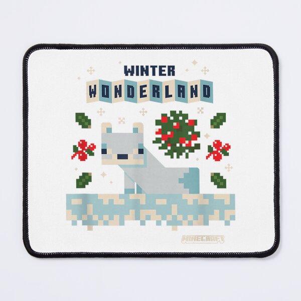 Item preview, Minecraft Christmas Winter Wonderland Cute Snow Fox Shot  designed and sold by RykerKare.