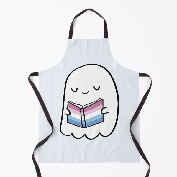 Item preview, Bigender Ghost Reading – Pastel Pride Book Cute Design designed and sold by Cannaxes Studio.
