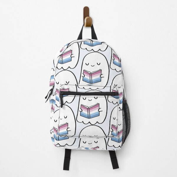 Item preview, Bigender Ghost Reading – Pastel Pride Book Cute Design designed and sold by Cannaxes Studio.