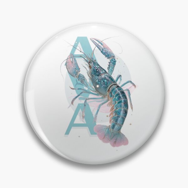 Item preview, Ava – Cancer Zodiac Crayfish Design designed and sold by AlexLineArt.