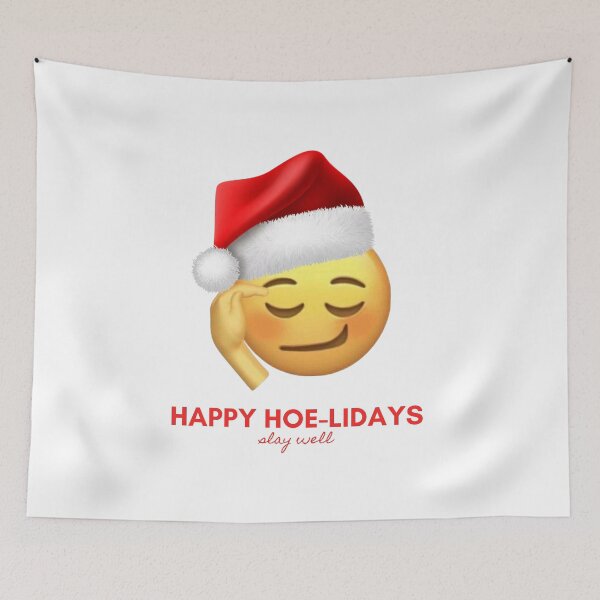 Item preview, Happy Hoe-lidays - Funny Christmas Design designed and sold by Crealice.