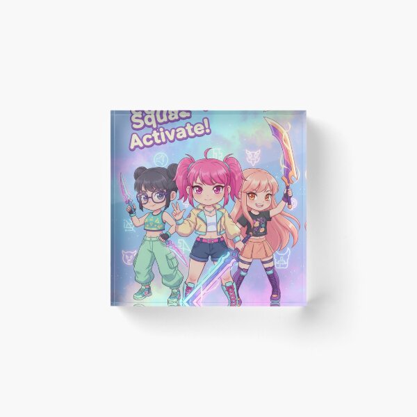 Item preview, Squad Activate! – Pastel Chibi Warrior Trio designed and sold by Ellie Creations.