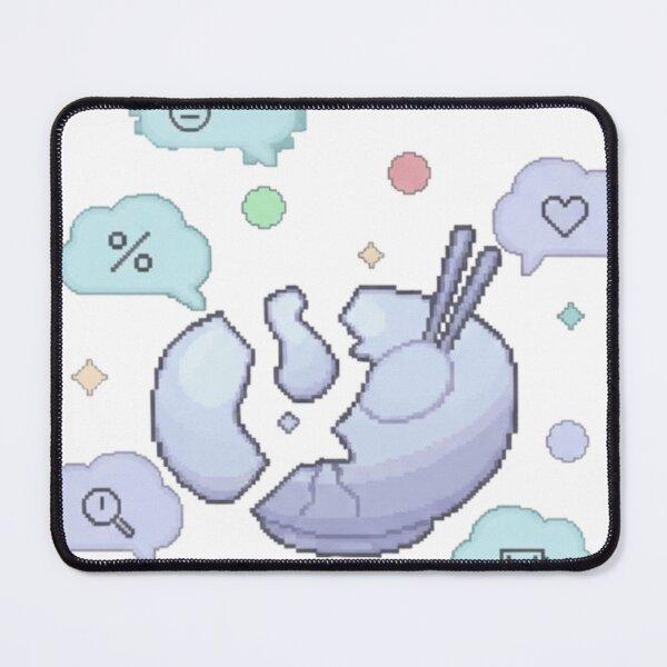 Item preview, Fragmented Thought Cloud - Pixel Anxiety Vibe designed and sold by jeamsarts.