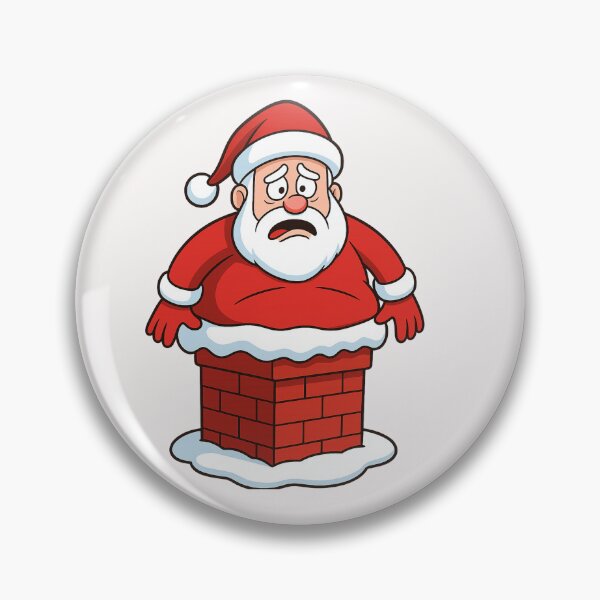 Item preview, Santa stuck up the chimney designed and sold by halibutgoatramb.
