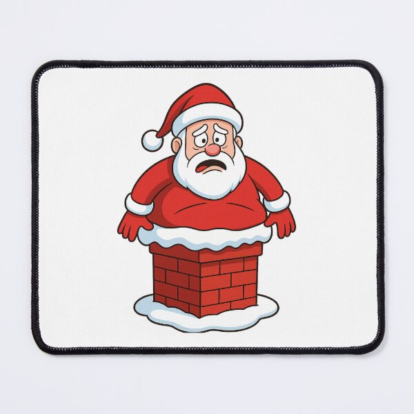 Item preview, Santa stuck up the chimney designed and sold by halibutgoatramb.