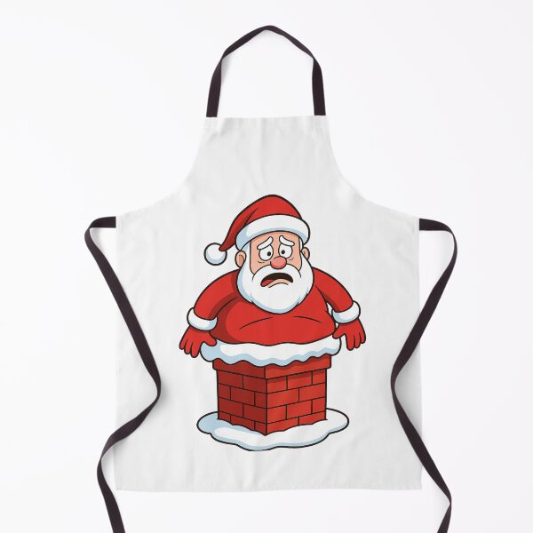 Item preview, Santa stuck up the chimney designed and sold by halibutgoatramb.