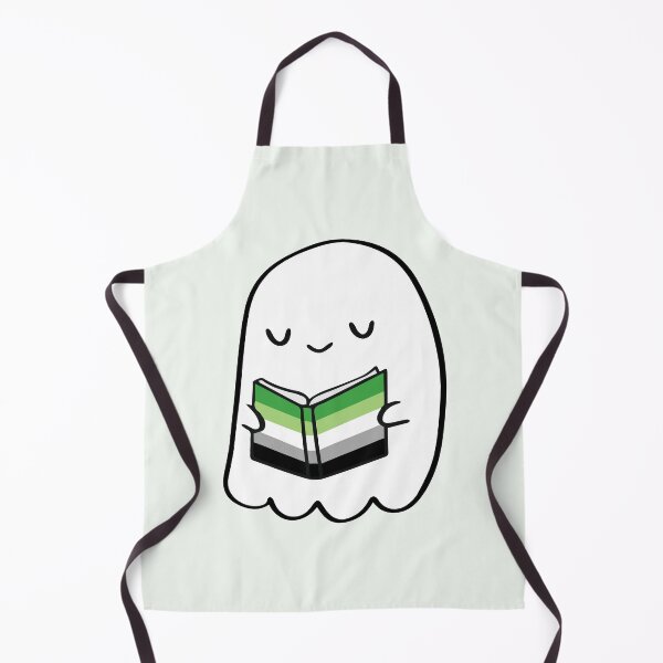 Item preview, Aromantic Ghost Reading – Aro Pride Cute Book Design designed and sold by Cannaxes Studio.