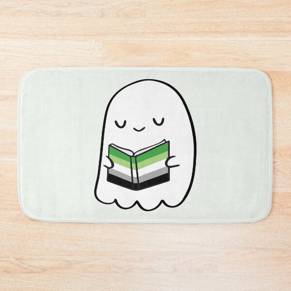 Item preview, Aromantic Ghost Reading – Aro Pride Cute Book Design designed and sold by Cannaxes Studio.