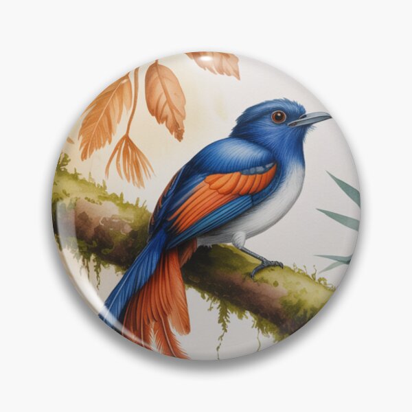 Item preview, Royal Flycatcher  Iconic Bird of Madagascar designed and sold by WILDMADADESIGN.