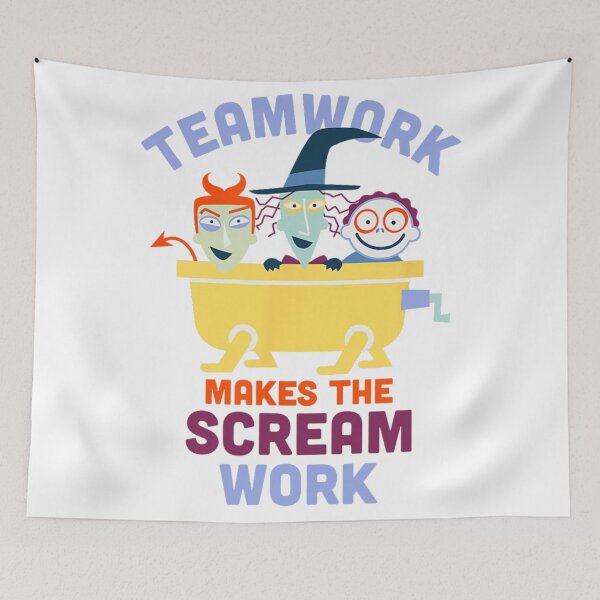 Item preview,  Nightmare Before Christmas Teamwork Makes the Scream Work  designed and sold by Carley Peter.