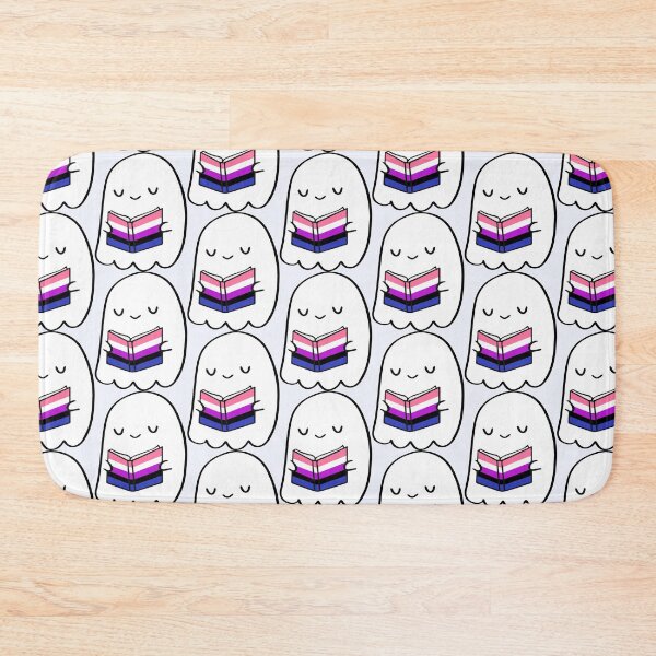 Item preview, Genderfluid Ghost Reading – Cute Pride Book Aesthetic designed and sold by Cannaxes Studio.