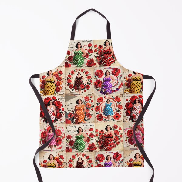 Item preview, tiles with polka-dotted dress designed and sold by Lefteris Betsis.