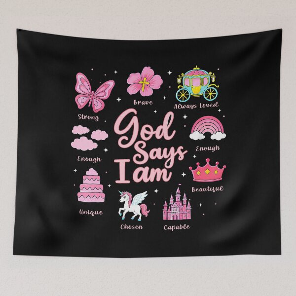 Item preview, Cartoon God Say I Am Princess Girl Kids designed and sold by MariaEdna1.