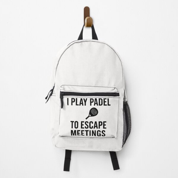 Item preview, I Play Padel to Escape Meetings – Funny Padel Player Design designed and sold by SidTastic .