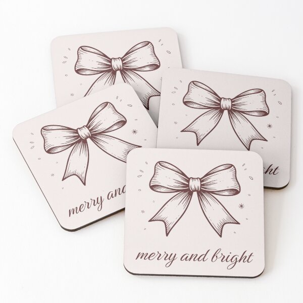Item preview, Coquette Burgundy Bow – “Merry and Bright” Minimalist Christmas Design designed and sold by Graphicarium Shop.