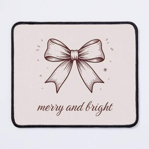 Item preview, Coquette Burgundy Bow – “Merry and Bright” Minimalist Christmas Design designed and sold by Graphicarium Shop.