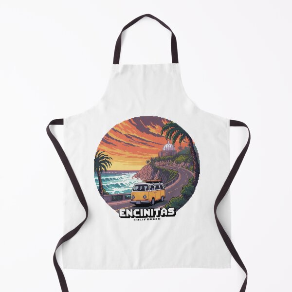 Item preview, Encinitas California Retro Pixel Coastal Road Trip designed and sold by CircinusStore.