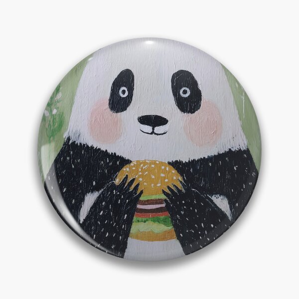 Item preview, Panda Enjoying a Burger designed and sold by lautir.