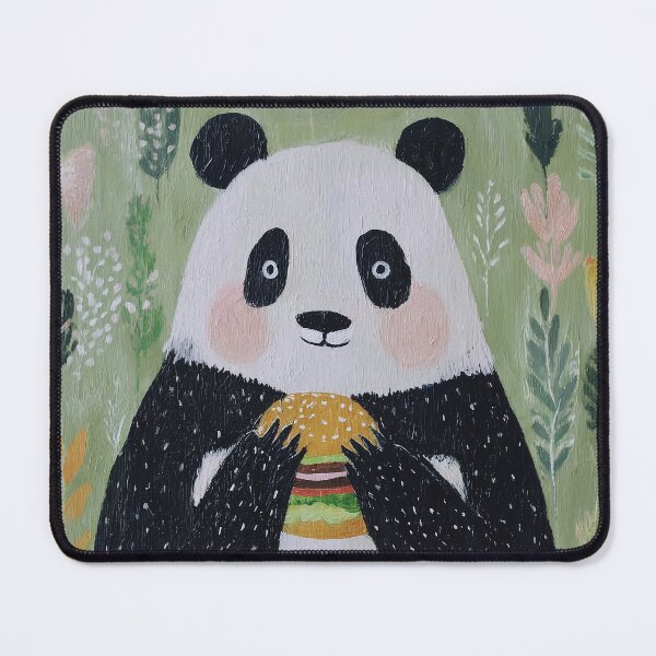 Item preview, Panda Enjoying a Burger designed and sold by lautir.