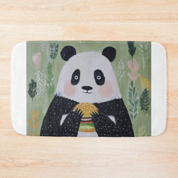 Item preview, Panda Enjoying a Burger designed and sold by lautir.