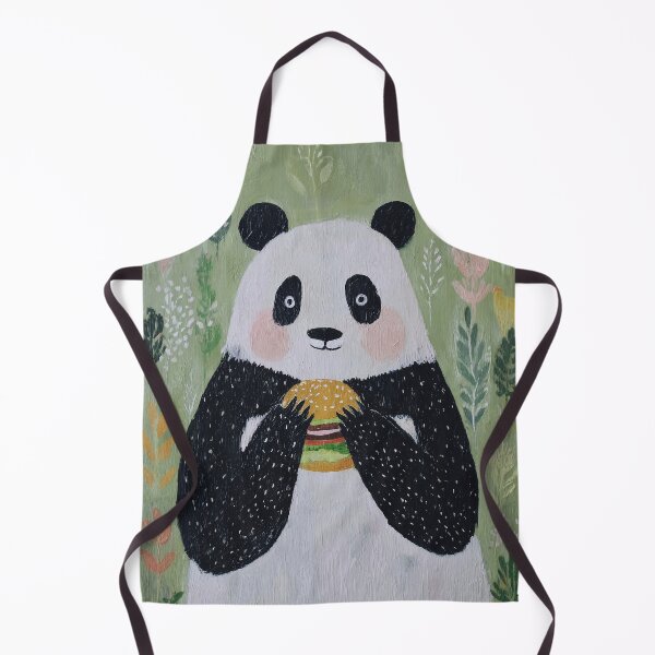 Item preview, Panda Enjoying a Burger designed and sold by lautir.